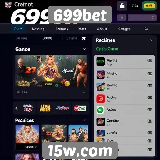 Explorando a interface do usuário do 699bet