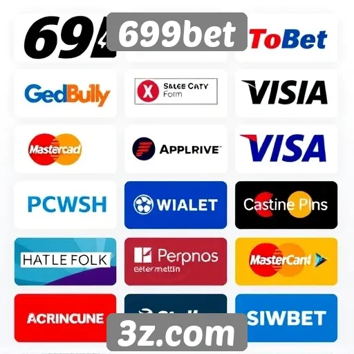 Diversidade de métodos de pagamento no 699bet